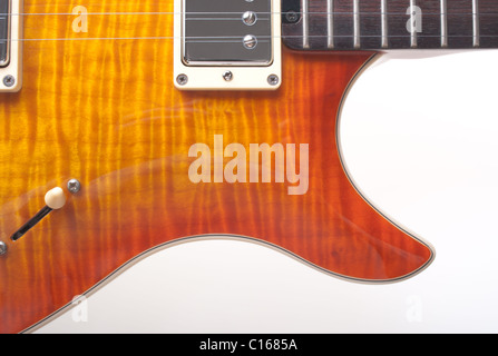 Guitare électrique avec maple top, g Banque D'Images