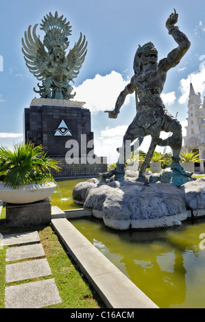 Statues, mythologique, péninsule de Bukit Badung, Bali, Indonésie Banque D'Images