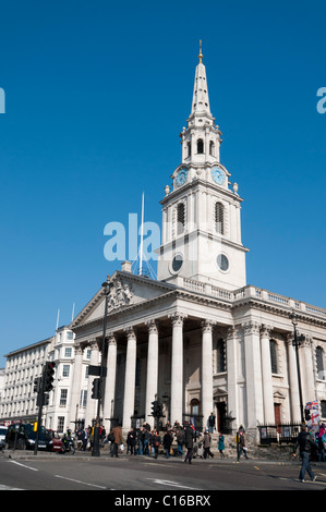 St Martin des Champs dans l'Église à Trafalgar Square, Londres, Angleterre Banque D'Images