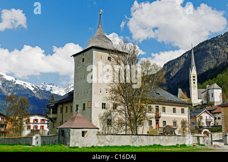 Planta-Wildenberg, palais, Président de l'Administration de la Swiss National Parks à Zernez, Engadine, Grisons, Suisse Banque D'Images