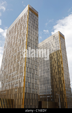 De nouvelles tours de bureaux dans le quartier européen, Cour de Justice, Cour de Justice européenne, Plateau du Kirchberg, Luxembourg Banque D'Images