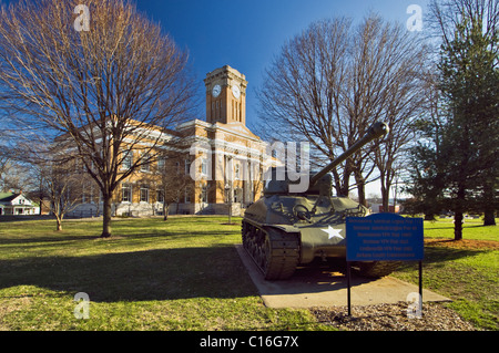 Palais de justice du comté de Jackson sur la place de Brownstown, Indiana Banque D'Images