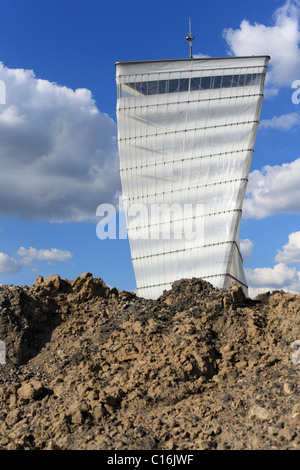 BBI-Infotower sur le site de construction pour l'aéroport Berlin Brandenburg International, la BBI, Berlin, Germany, Europe Banque D'Images