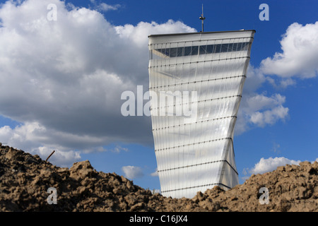 BBI-Infotower sur le site de construction pour l'aéroport Berlin Brandenburg International, la BBI, Berlin, Germany, Europe Banque D'Images