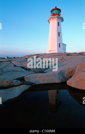 Phare de Peggy's Cove, Nova Scotia, Canada, Amérique du Nord Banque D'Images