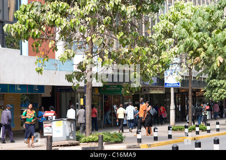 Scène de rue de Mama Ngina Banque D'Images