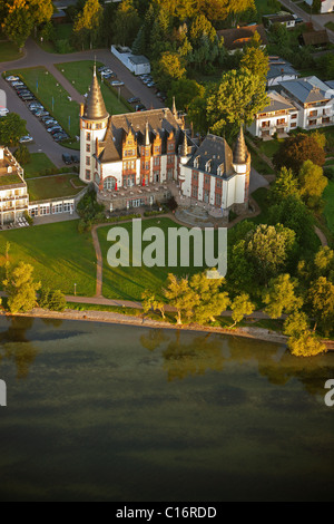 Photographie aérienne, Klink, Château Mueritz, Mecklembourg-Poméranie-Occidentale, Allemagne, Europe Banque D'Images