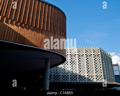 L'architecture moderne dans la banlieue de Stockholm en Suède Farsta Banque D'Images