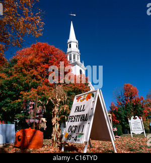 Festival d'automne à la campagne, l'été indien, Massachusetts, New England, USA Banque D'Images