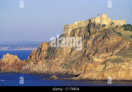 La Tunisie, du nord, la région de Tabarka, l'île et le fort génois Banque D'Images