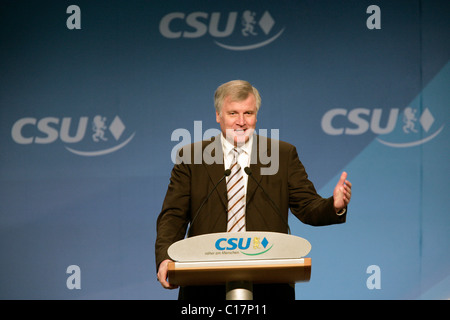 Petite partie de la conférence : CSU Horst Seehofer, ministre désigné pour la protection des consommateurs et de l'agriculture, 14.11.2005 Banque D'Images