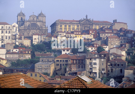 Portugal, Porto (vue aérienne) Banque D'Images