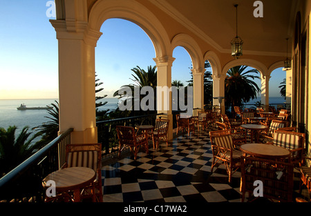 Le Portugal, l'île de Madère, le Reid's Palace, hôtel 5 étoiles à Funchal, la capitale Banque D'Images