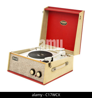 Vintage des années 60, Tempo Dansette 4-speed record player portable Banque D'Images