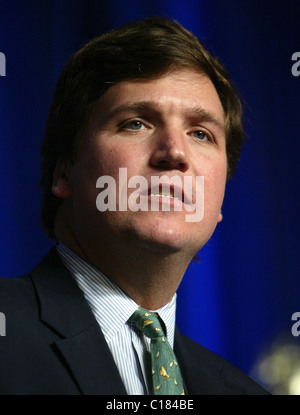 Tucker Carlson l'American Conservative Union organise la conférence annuelle de l'action politique conservateur à l'Omni Hotel - Banque D'Images