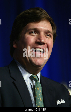 Tucker Carlson l'American Conservative Union organise la conférence annuelle de l'action politique conservateur à l'Omni Hotel - Banque D'Images