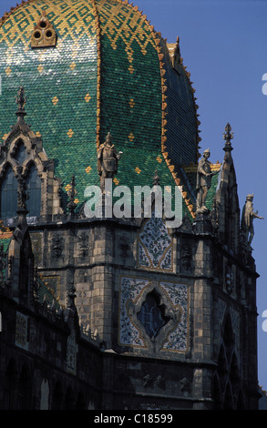 La Hongrie, Budapest (parasite), musée d'Art Appliqué conçu par Ödön Lechner Banque D'Images