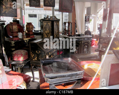 Paris, France, Old Chinese antiques Store, intérieur de magasin de meubles, MAGASINS VINTAGE PARIS Banque D'Images