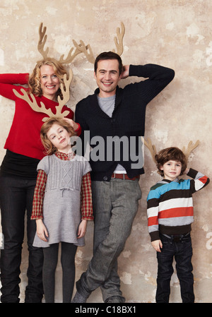 Avec bois de la famille Banque D'Images