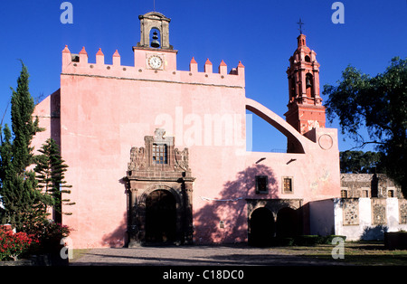 Mexico, District Fédéral, Mexico, Xochimilco, église San Bernadino Banque D'Images