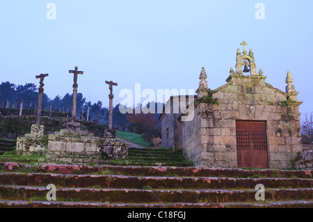 Chapelle San Roque. Beade, Ourense, Galice, Espagne. Banque D'Images