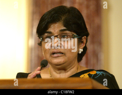 Ambiga Sreenevasan de Malaisie Secrétaire d'État pour l'International Women of Courage au département d'Etat. L Banque D'Images