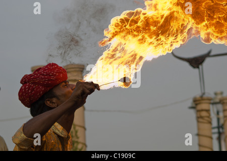 Mise à feu du Rajasthan Banque D'Images