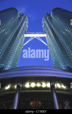 La Malaisie, l'État de Selangor, Kuala Lumuur ville, centre ville, Patronas twins towers Banque D'Images