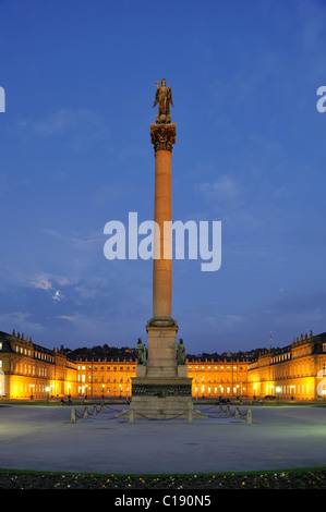 Jubilaemssaeule, Schlossplatz, Neues Schloss, Stuttgart, Bade-Wurtemberg, Allemagne, Europe Banque D'Images