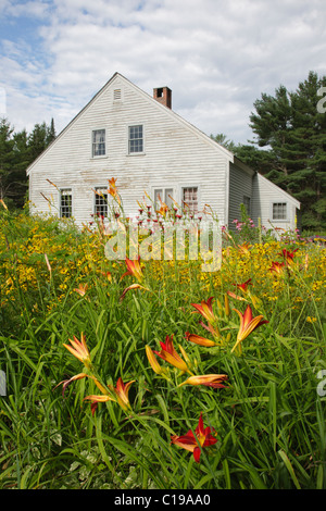 Le Russell-Colbath Homestead historique qui faisait partie de l'établissement Passaconaway à Albany, New Hampshire, USA Banque D'Images