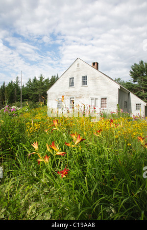 Le Russell-Colbath Homestead historique qui faisait partie de l'établissement Passaconaway à Albany, New Hampshire, USA Banque D'Images