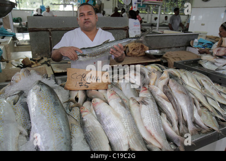 Panama Panama Panama City,Ancon,Mercado de Mariscos,marché,marchand,shopping shopper shoppers magasins marché achats vente, magasin de détail magasins bu Banque D'Images