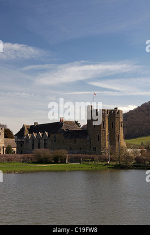 La tour Sud de Stokesay Castle, Shropshire, England, UK Banque D'Images