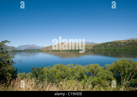 Le bassin du lac Wakatipu, Hayes, Central Otago, Nouvelle-Zélande Banque D'Images