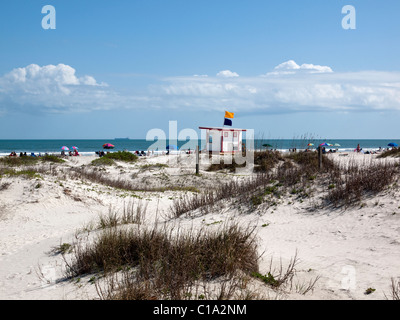 Jetty Park à Cap Canaveral, sur la côte de l'Atlantique du centre-est de la Floride dans le Comté de Brevard par Kennedy Space Center Banque D'Images