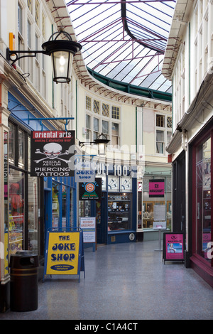 High Street Arcade Cardiff South Wales UK Banque D'Images