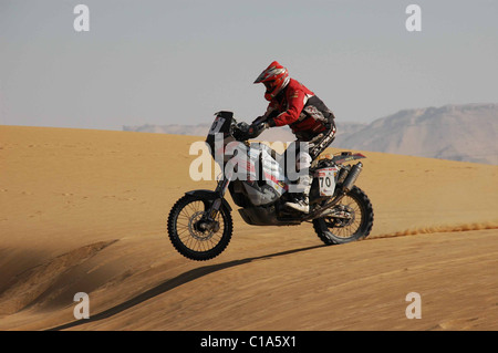 Les pharaons Rally cross country international comprend sept jours de conduire dans le désert pour les motards, voitures et camions. Banque D'Images