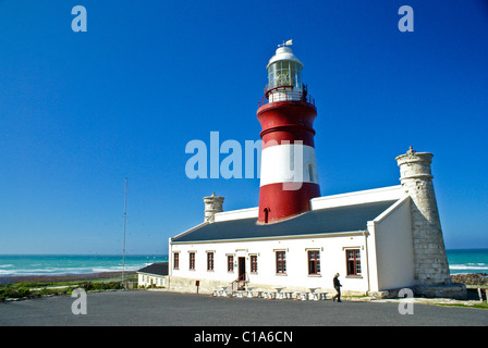 Cap Agulhas lighthouse, Western Cape, Afrique du Sud Banque D'Images