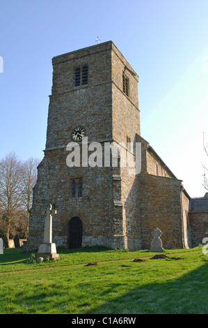 Église Saint Jean-Baptiste, Upper Boddington, Northamptonshire, England, UK Banque D'Images