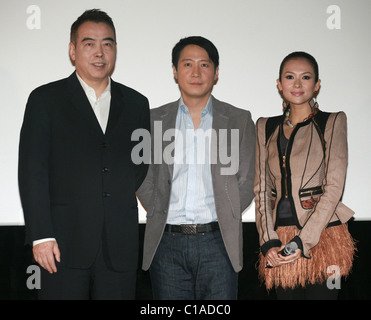 Réalisateur Chen Kaige, Leon Lai et Zhang Ziyi 'Forever captivé' premiere de la Corée du Sud - photocall - Seoul, Corée du Sud Banque D'Images
