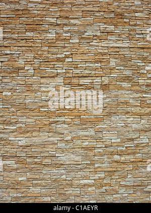 Décoration modèle mur avec surface de la pierre naturelle Banque D'Images