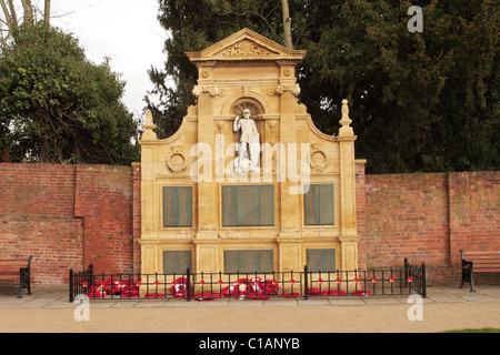 Première et Seconde Guerre mondiale Memorial Lichfield Staffordshire UK Banque D'Images