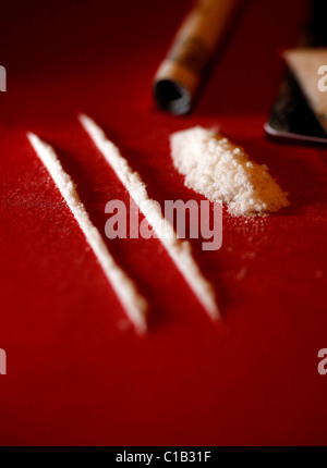 La méphédrone également connu sous le nom de 4-MMC, miaou miaou ou nourriture végétale. Un cadre juridique élevé et a maintenant été interdite Banque D'Images