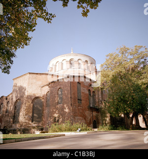 L'église Byzantine d'Haghia Eirene dans la première cour du palais de Topkapi à Istanbul en Turquie. Banque D'Images