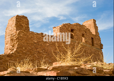 L'imposant San Gregorio de Mission Abo Abo, ruines, Salinas Pueblo Missions National Monument, Nouveau Mexique. Banque D'Images