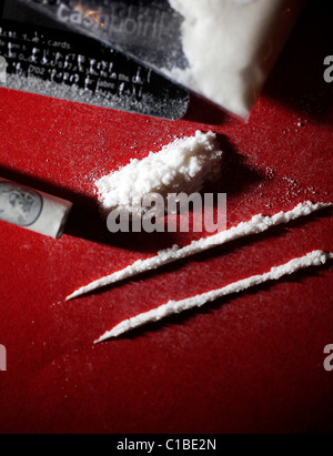 La méphédrone drogue également connu sous le nom de meow meow Banque D'Images