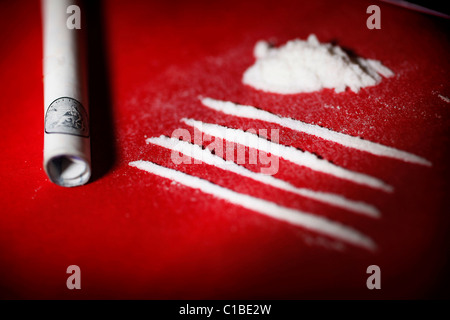 La méphédrone drogue également connu sous le nom de meow meow Banque D'Images