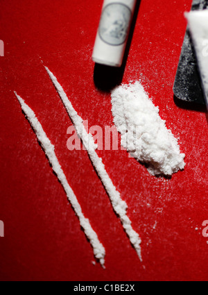 La méphédrone drogue également connu sous le nom de meow meow Banque D'Images