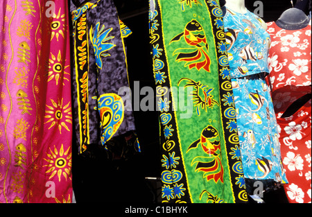 L'Ile Maurice, Port-Louis (capitale) district, Curepipe, chiffon de tissu factory Banque D'Images