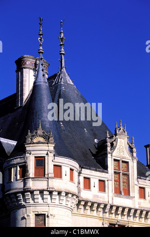 France, Indre et Loire, Azay-le-Rideau Château Banque D'Images